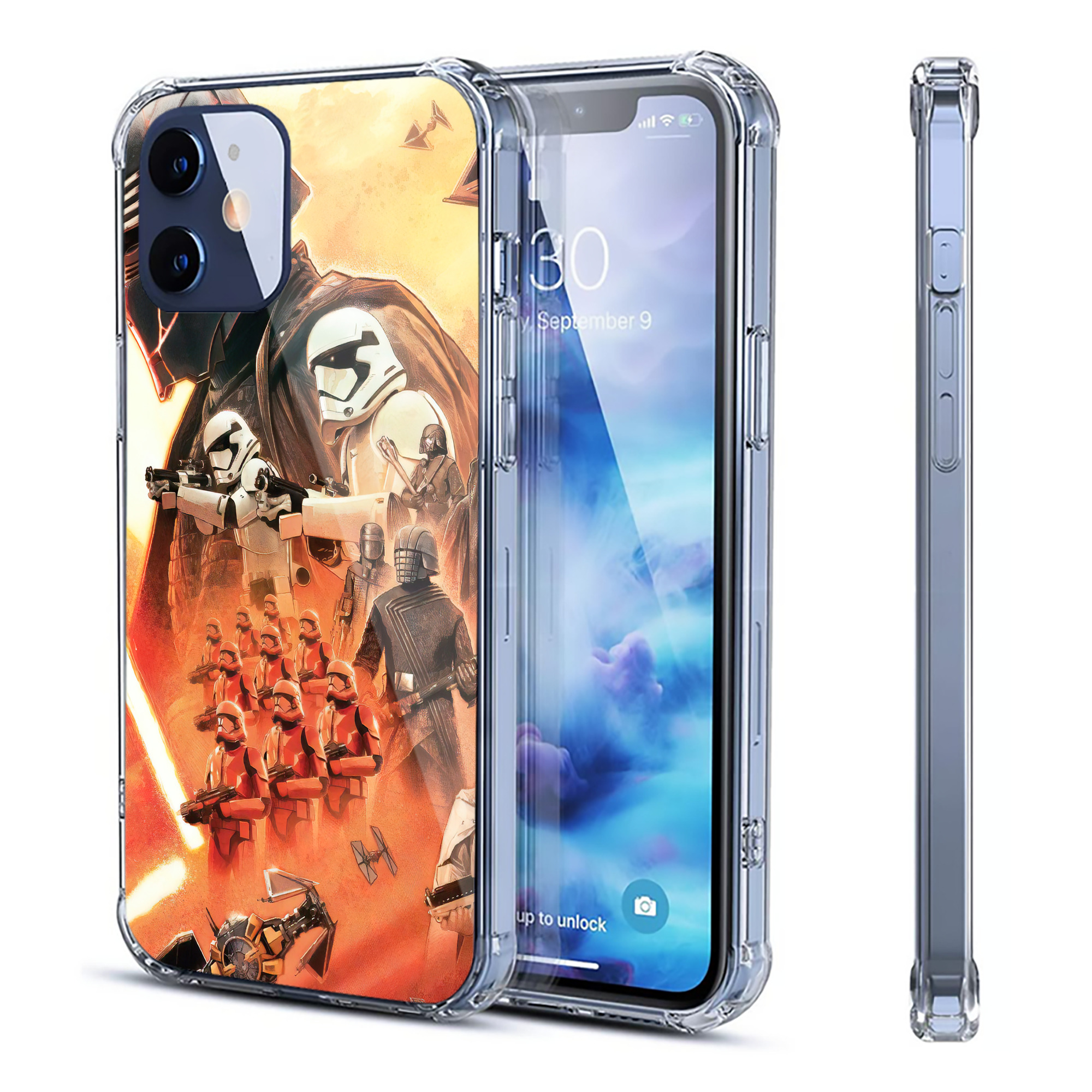 （画像用） スター・ウォーズ Star Wars 【iPhone 12シリーズ対応】透明スマホケース（クリアソフトケース）